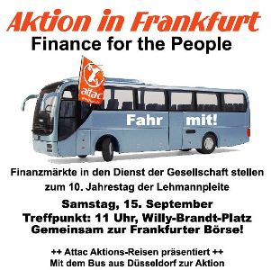 Bus zur Aktion in Frankfurt - jetzt anmelden!