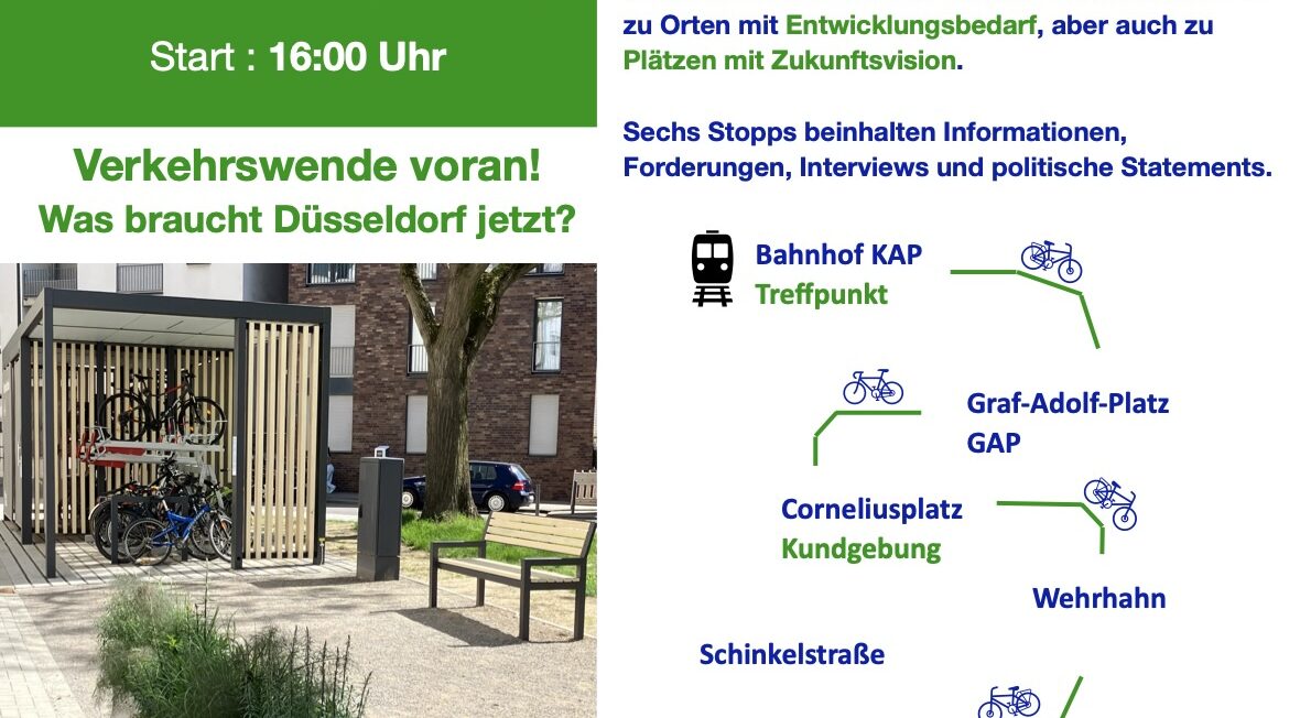 Düsseldorf verkehrsberuhigt und begrünt!