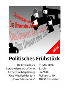 Megafone - Politisches Frühstück "Was ist ein Unwort"? am 31. Mai 2026