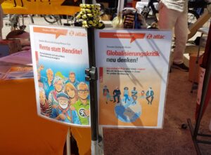 Buchcover - Rente und Globalisierungskritik neu denken